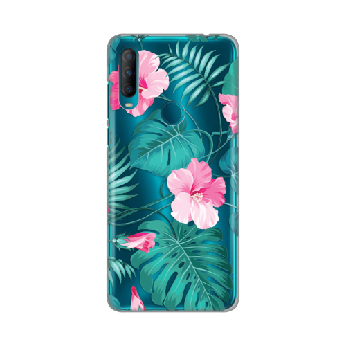 Silikonska futrola print Skin za Alcatel 1S (2020)/A1 Alpha 20 Tropical Florals.