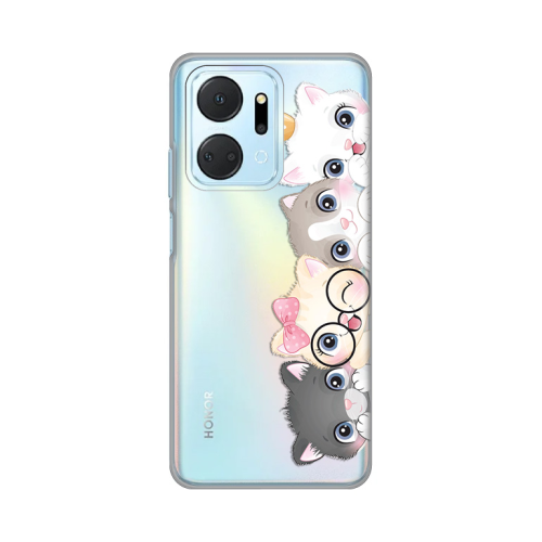 Silikonska futrola print Skin za Huawei Honor X7a Cats.