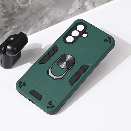 Futrola Hard Ring za Samsung A266 Galaxy A26 5G tamno zelena.
