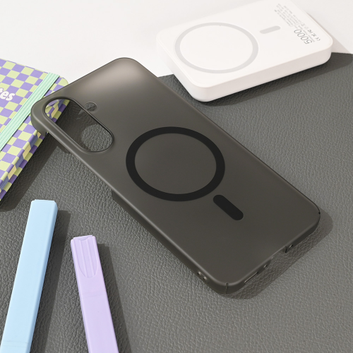 Futrola Magsafe mat PC za Samsung A566 Galaxy A56 5G crna.