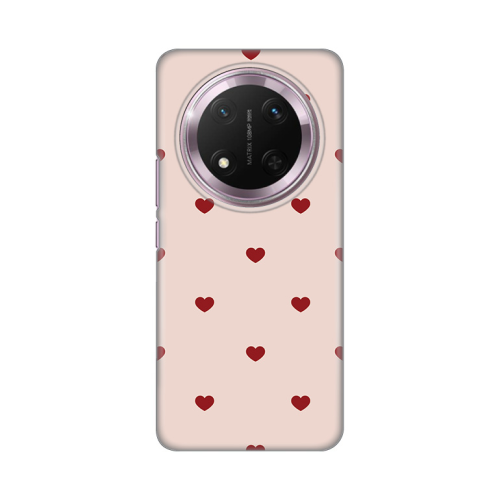 Silikonska futrola print za Huawei Honor Magic 7 lite Beige Hearts.