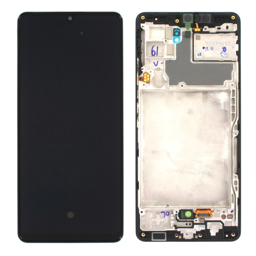 LCD Displej / ekran za Samsung A426 Galaxy A42 5G + touchscreen + frame Black Service Pack ORG/GH82-24375A.