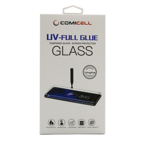Staklena folija glass 3D MINI UV-FULL GLUE za Samsung G975F Galaxy S10 Plus zakrivljena providna (bez UV lampe) A+ (MS).