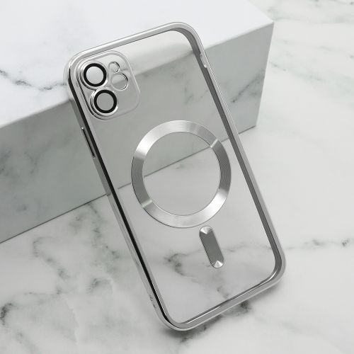 Futrola CAMERA PROTECT MagSafe za iPhone 11 (6.1) srebrna (MS).