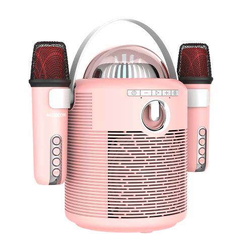 Zvucnik Bluetooth Moxom MX-SK66 sa dva mikrofona pink (MS).
