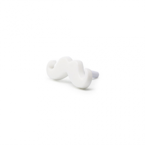 Kapica Handsfree slušalice 3,5 mm brkovi beli.