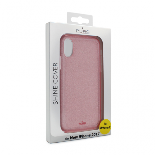 Futrola Puro Shine za iPhone X roze.