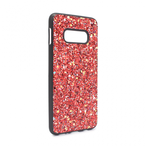 Futrola Glitter za Samsung G970 S10e crvena.