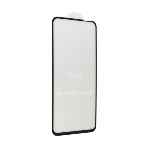 Staklena folija glass 2.5D full glue za Huawei Honor 30 crni.