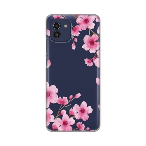 Silikonska futrola print Skin za Samsung A035 Galaxy A03 Rose flowers.