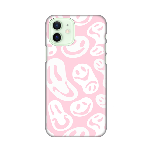 Silikonska futrola print za iPhone 12 6.1 Pink Smiles.