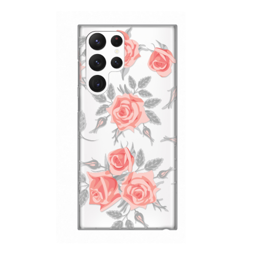 Silikonska futrola print Skin za Samsung S908 Galaxy S22 Ultra 5G Elegant Roses.