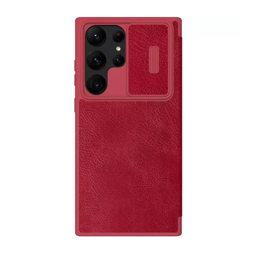 Futrola Nillkin Qin Pro Leather za Samsung S918B Galaxy S23 Ultra crvena.