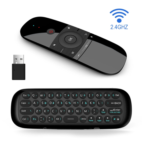 Air Mouse wireless tastatura I mis, IR daljinski crni.