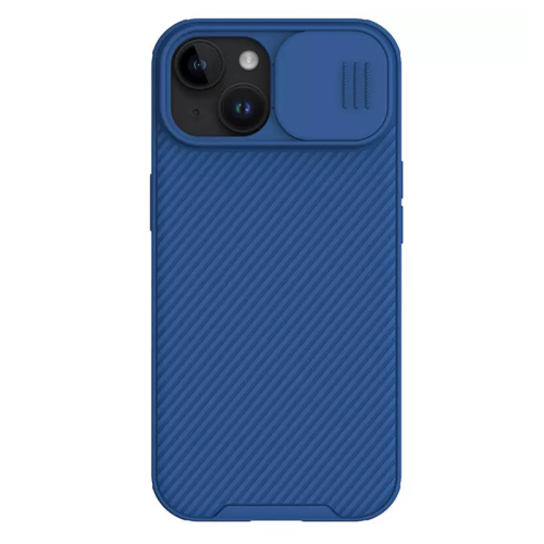Futrola Nillkin CamShield Pro za iPhone 15 Plus plava.