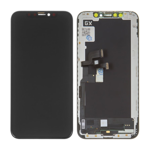 LCD Displej / ekran za iPhone XS + touchscreen Black APLONG Soft OLED.