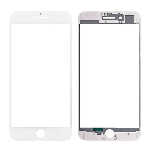 Staklo touchscreen-a+frame+OCA za Iphone 7 belo AAA RW.