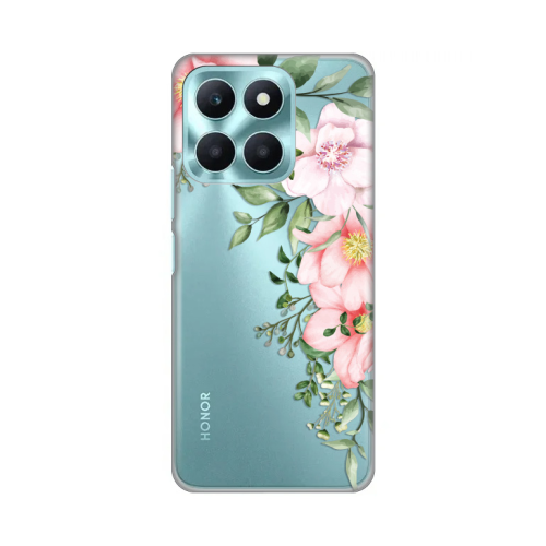 Silikonska futrola print Skin za Huawei Honor X6a Gentle Rose Pattern.