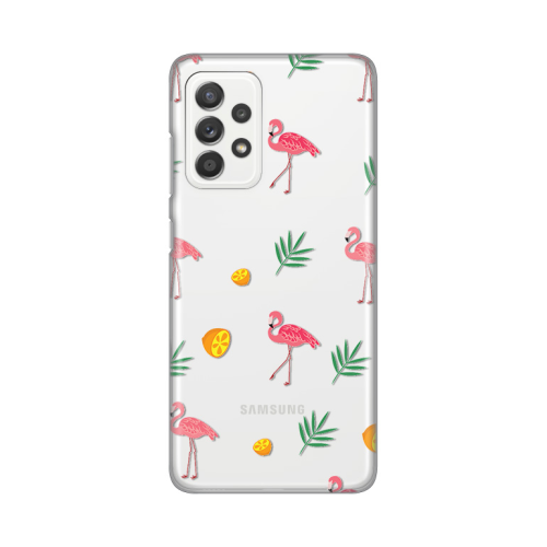 Silikonska futrola print Skin za Samsung A525 Galaxy A52 4G/A526 Galaxy A52 5G/A528B Galaxy A52s 5G Flamingos.