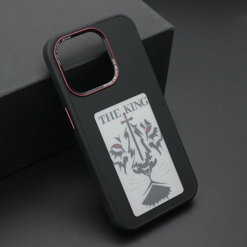 Futrola SMART COVER Corning Glass za iPhone 15 Pro (6.1) crna (MS).
