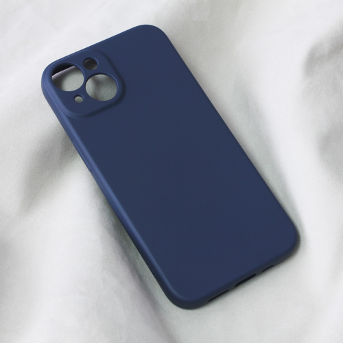 Futrola Teracell Soft Velvet za iPhone 14 tamno plava.