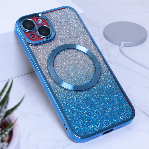 Futrola Shine Magsafe za iPhone 13 plava.