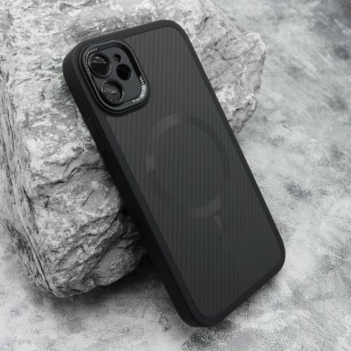 Futrola CARBON MagSafe za iPhone 11 (6.1) crna (MS).