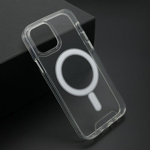 Futrola STANDARD MagSafe za iPhone 12 (6.1)providna (bela) (MS).