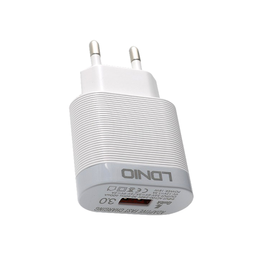 Kucni punjac LDNIO A303Q QC 3.0 5V 3A 18W micro USB beli.