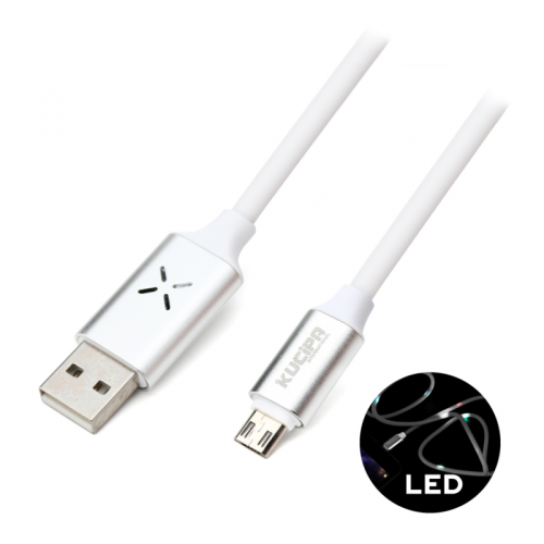 Data kabl KUCIPA K257 micro USB 1m beli.