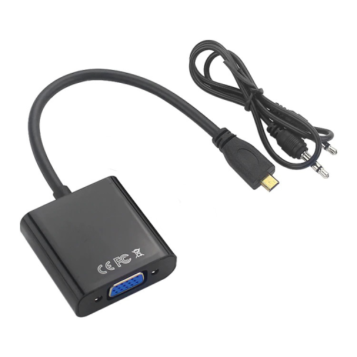 Adapter Micro HDMI na VGA Z + audio JWD-HDMI1.