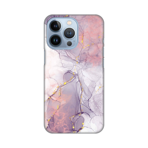 Silikonska futrola print za iPhone 13 Pro Pink Marble.