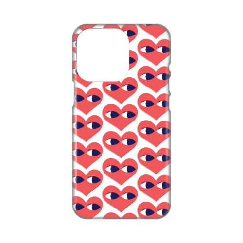 Silikonska futrola print Skin za iPhone 14 Pro Eye Heart Pattern.