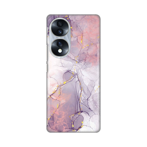 Silikonska futrola print za Huawei Honor 70 Pink Marble.