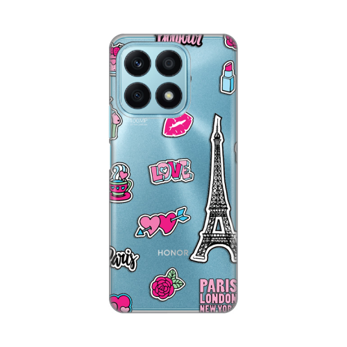 Silikonska futrola print Skin za Huawei Honor X8a Love Paris.