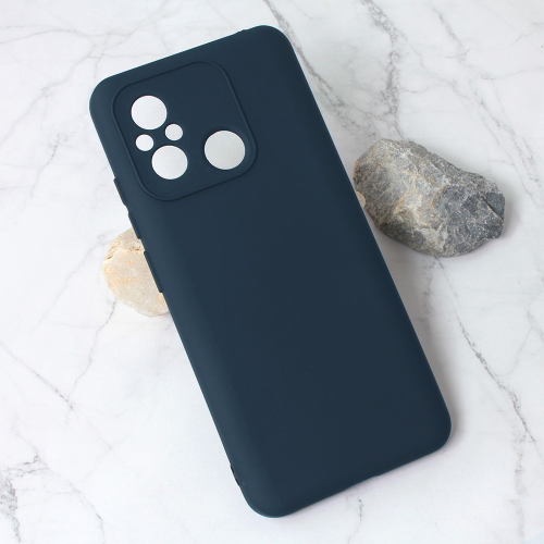 Futrola Nano Silikon za Xiaomi Redmi 12C tamno plava.