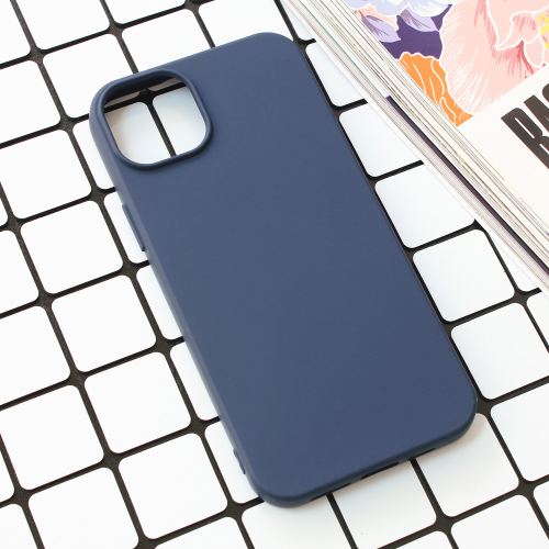 Futrola Nano Silikon za iPhone 15 Plus 6.7 tamno plava.