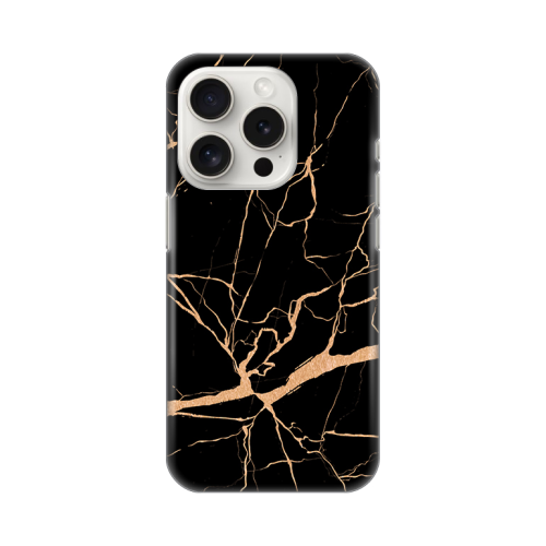 Silikonska futrola print za iPhone 15 Pro 6.1 All Black.