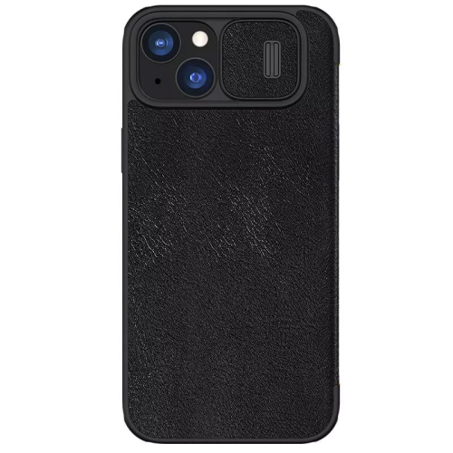 Futrola Nillkin Qin Pro za iPhone 15 Plus crna.