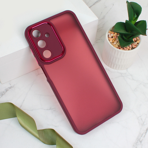 Futrola Shining Camera za Samsung A256 Galaxy A25 5G crvena.