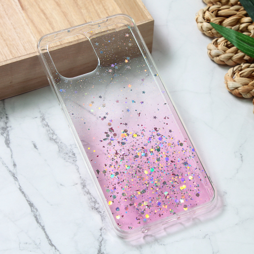 Silikonska futrola Glitter za Xiaomi Redmi A1/Redmi A2 roze.