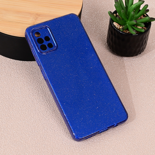 Futrola Sparkle Dust za Samsung A515F Galaxy A51 tamno plava.