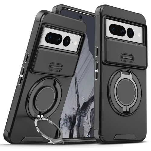 Futrola CamShield Ring stand za Google Pixel 7 Pro crna.