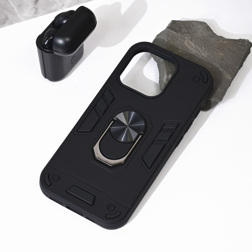 Futrola Hard Ring za iPhone 16 Pro crna.