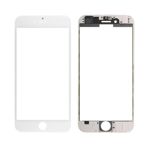 Staklo touchscreen-a + frame + OCA za Iphone 6G Belo (Crown Quality).