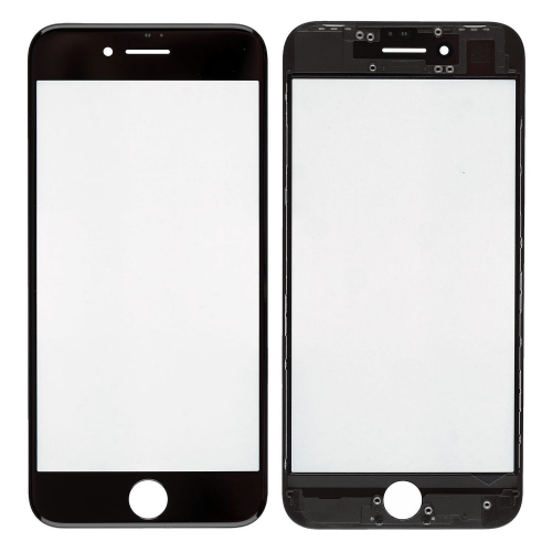 Staklo touchscreen-a+frame za Iphone 7 4,7 crno AAA.