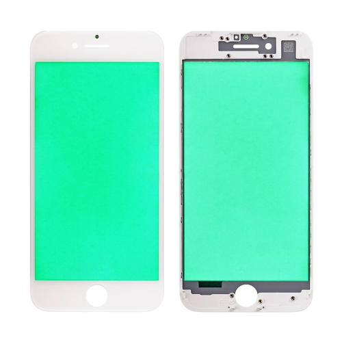 Staklo touchscreen-a+frame za Iphone 8 belo AAA RW.