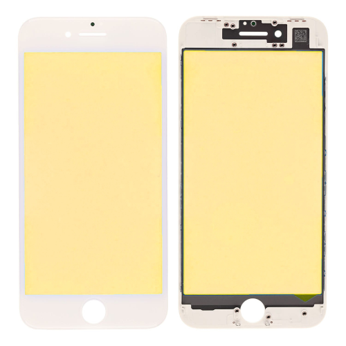 Staklo touchscreen-a+frame za Iphone 8 belo AAA.