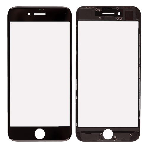 Staklo touchscreen-a+frame za Iphone 8 Plus crno AAA.