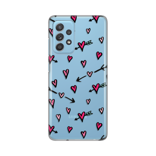 Silikonska futrola print Skin za Samsung A525 Galaxy A52 4G/A526 Galaxy A52 5G/A528B Galaxy A52s 5G Heart Pattern.